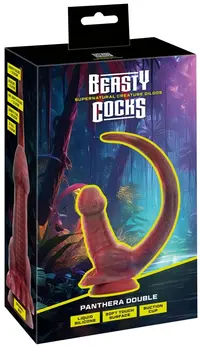 Beasty Cocks Panthera Double Silicone Intimate Machine with Suction Cup 47cm