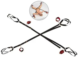 Bad Kitty Bed/Door-Restraint Set Red/Black Adjustable 5-Piece