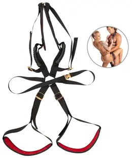 Bad Kitty Body Swing Adjustable Harness with Red Padding, 120kg Max Load