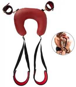 Bad Kitty Neck-Cushion-Thigh System Red & Black Adjustable Set