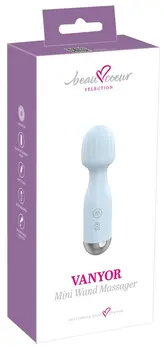 beau coeur Vanyor Mini Wand Massager Compact Silicone 15.4cm Pink