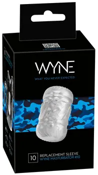 WYNE Sleeve for No. 10 - Replacement Soft TPE Insert, Neutral, 11.5 cm