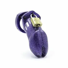 CB-X CB-6000 Guarded Galaxy Glitter Purple Chastity System ABS Kit