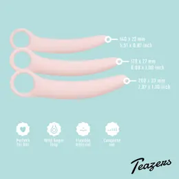 Teazers Dilator Set 3 Pieces Pink - Progressive Silicone System