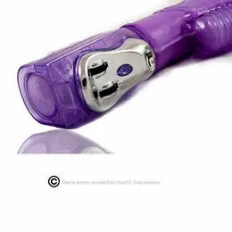 BAILE Lilac Rabbit Up & Down Rotator Superstimulator Gelatin System 18.5cm