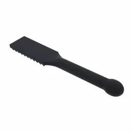 Sportsheets Edge Spiked Paddle Black - Silicone Impact Tool, Metal Core