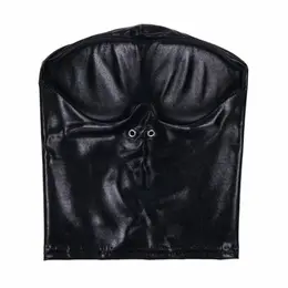 Sportsheets Edge Black Out Hood Black - Sensory Deprivation Mask