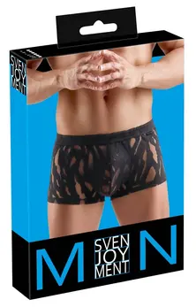 Svenjoyment Pants M Black Burnout Effect Stretch Waistband