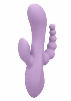 CalExotics Bend & Hold Triple Rumbler Flexible Vibrating Massager, Silicone, Black