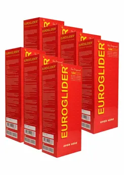 Euroglider Condoms 1008 pcs Standard Size, Lubricated, Transparent