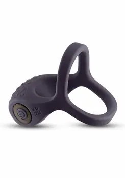 NS Novelties Renegade Valiant Silicone Rechargeable Vibrating Ring Black