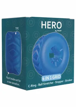ToyJoy Hero 4-in-1 Grid Ring - Versatile Ergonomic Silicone System