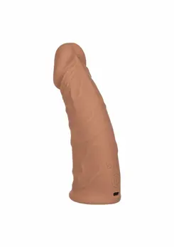 CalExotics Vibrating Extension 7 Inch 17.25cm Silicone Intimate Enhancer Black