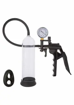 CalExotics Magnified Gauged Pump System with PSI Gauge & Silicone Ring