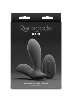 Renegade Rain Prostate Plug Silicone Intimate Massager Rechargeable