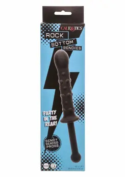 CalExotics Bendy Beaded Probe Flexible Silicone Dual-Ended Black