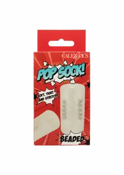 California Exotic Beaded Stroker Soft Textured Intimate Machine Clear