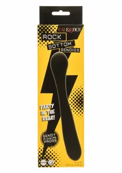CalExotics Bendy Pleasure Probe Flexible Silicone Dual-Ended 22 cm Black