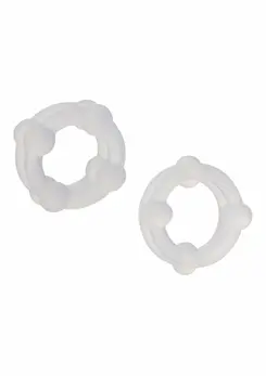 CalExotics Silicone Double Stacker Rings Premium Liquid Silicone Set