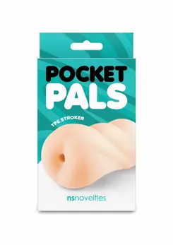 NS Novelties Anal Stroker Pocket Pal TPE Compact Black 657447111631