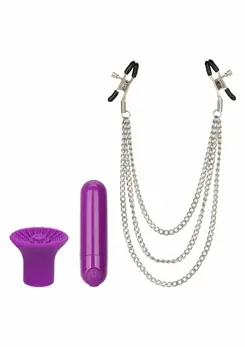 Passion Collection Set - Rechargeable Bullet & Adjustable Nipple System