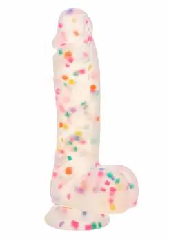 Party Boy Studs Silicone Model 15.25 cm with Suction Cup, Black