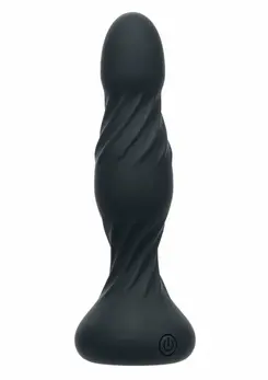 Deep Swirl Probe Silicone Dual Motor Waterproof Intimate Device Black