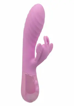 Aura Dual Flutter Vibrator Silicone Waterproof 10-Speed USB Rechargeable