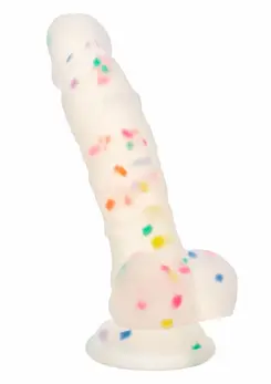 Party Boy Studs Silicone Model 13.25 cm with Suction Cup, Black