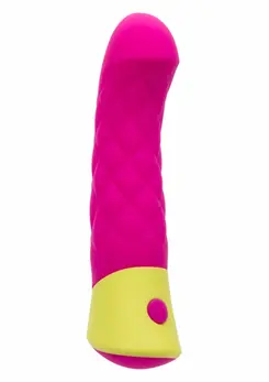 Rave Quilted G Vibrator - Curved Silicone Massager, 10 Modes, USB, IPX7
