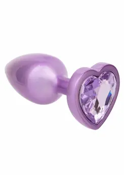 CalExotics Jewel Diamond Heart Plug Small - Elegant Nickel-Free Intimate Accessory
