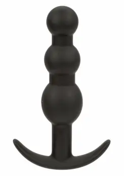 CalExotics Boundless Vibrating Beaded Plug Silicone Waterproof Black