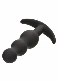 CalExotics Boundless Vibrating Beaded Plug Silicone Waterproof Black