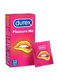 Durex Pleasure Me 6x10 Textured Condoms with Ridges and Studs