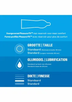 Durex Classic Natural 6 pcs 56mm Transparent Latex Comfort Fit