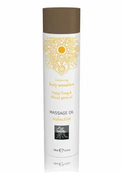 HOT Seductive Massage Oil 100 ml - Nourishing Natural Formula, Amber Scent