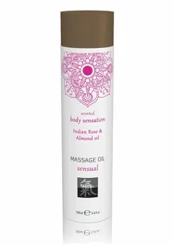 HOT Seductive Massage Oil 100 ml - Nourishing Natural Oils, Amber Scent