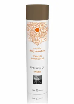 HOT Seductive Massage Oil 100 ml - Nourishing Natural Oils, Amber Scent