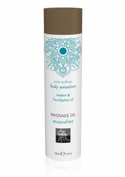 HOT Seductive Massage Oil 100 ml - Nourishing Natural Formula, Amber Scent