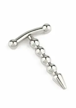Mr. Steel Rod Ecstasy Beaded Intimate Plug Stainless Steel 8mm