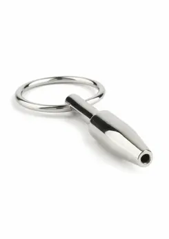 Mini Fucker Open Plug Black - Compact Silicone Anal Plug with Tunnel
