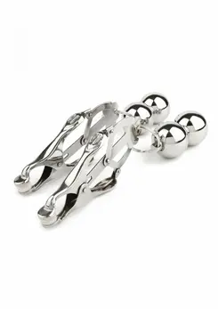 Mr. Steel Clover Nipple Clamps with Adjustable Weights Stainless Steel