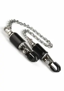 Mr. Steel Barrel Adjustable Nipple Clamps with Chain - Precision Grip