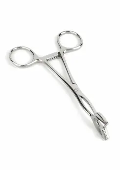Mr. Steel Cube Tongs V Shape Stainless Steel Precision Tool