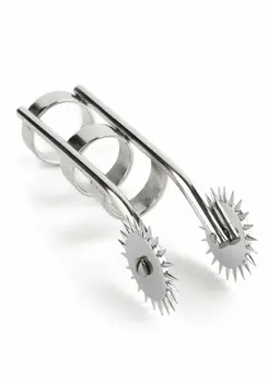 Mr. Steel Double Finger Pinwheel Stainless Steel Sensory Tool