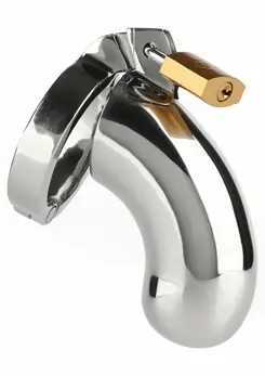 The Brig Male Chastity Device Stainless Steel Secure System 8713221839701