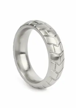 Mr. Steel MeGa Tire C-Ring Satin 50mm - Stainless Steel, Satin Finish