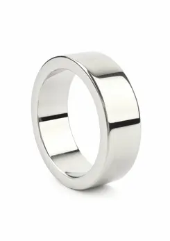 Mr. Steel Wide Band Stainless Steel Intimate Ring 40mm