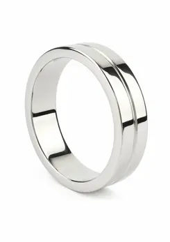Mr. Steel Single Grooved Stainless Steel Ring 50mm - Polished Finish