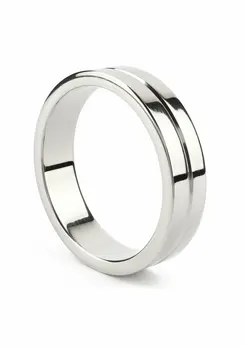 Mr. Steel Single Grooved Stainless Steel Ring 55mm - Polished Finish